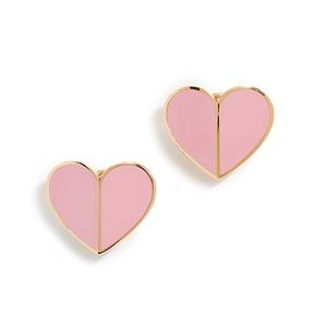 🆕 Kate Spade Heritage Spade Pink Heart Earrings